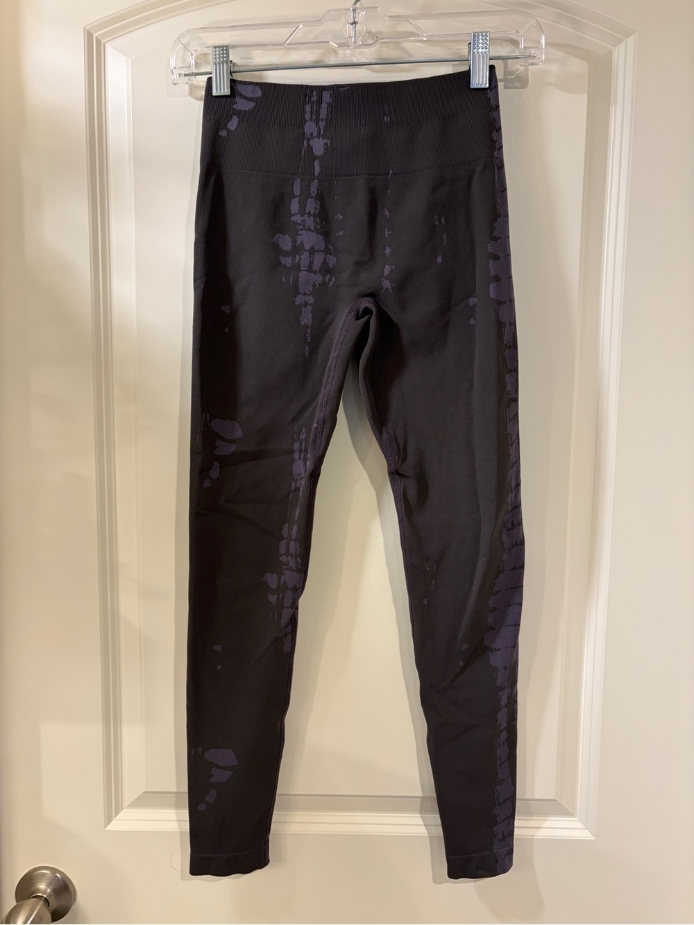 Aurola Women’s Grey & Blue Mid-Rise Influence Compression 25” Leggings - Est. S
